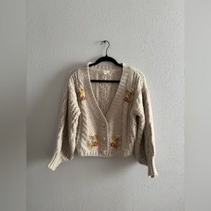 Free People | For Love & Lemons Amaryllis cropped cardigan